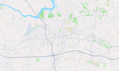 Obraz premium Hickory North Carolina map