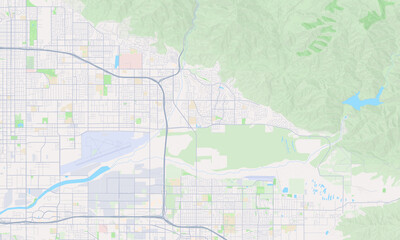 Obraz premium Highland California map