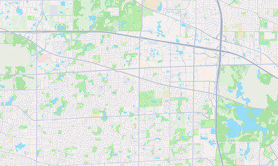 Fototapeta premium Hoffman Estates Illinois map
