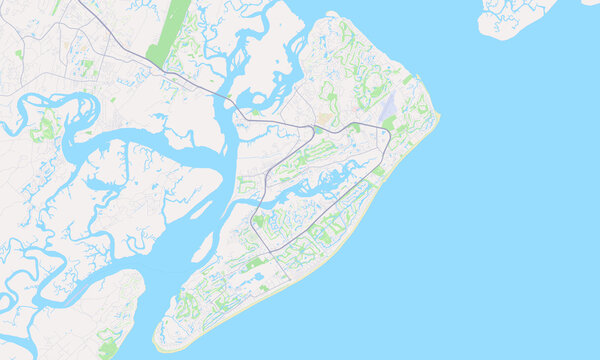 Hilton Head Island South Carolina map