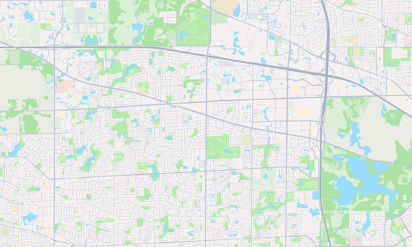 Hoffman Estates Illinois map