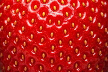 Macro of strawberry