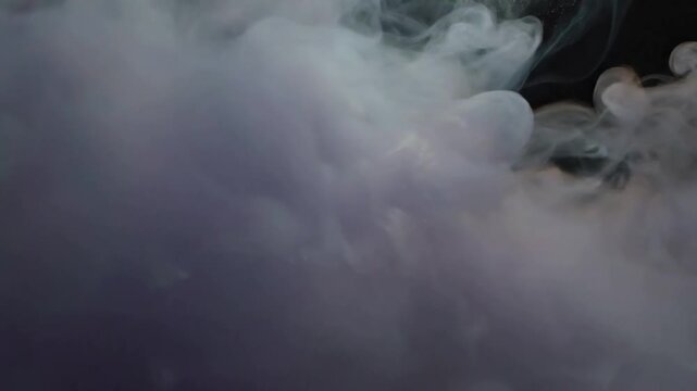 Ethereal Drifts Side view of abstract smoke patterns, gracefully shifting.