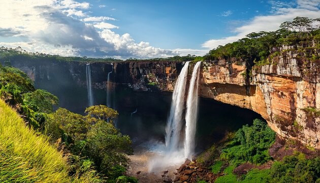 the cachoeira grande waterfall on the outskirts of the serra do cipo national park minas gerais state brazil