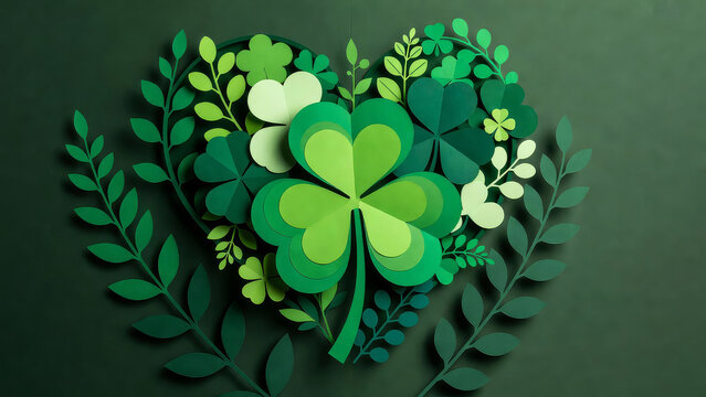 Stylish St Patrick&rsquo;s Day Greeting Background