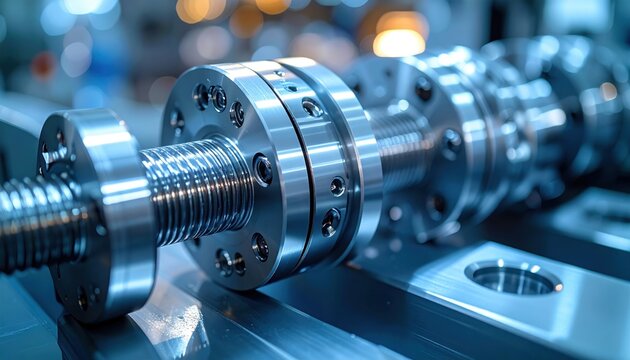 FlyPro Firefly's gleaming titanium fasteners securing complex composite materials, precisely captured in a sterile laboratory setting.