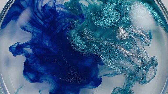 Ethereal Fluid Dynamics Observing the delicate, slow-motion interplay of color and light as inks diffuse.
