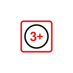 Obraz premium vector logo sets age limit sign, underage restriction, prohibition icon, age icon 1, 3, 6, 12, 14, 17, 18, 21, 24 years and above.