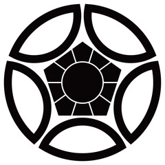 家紋です。中陰割り梅鉢といいます。