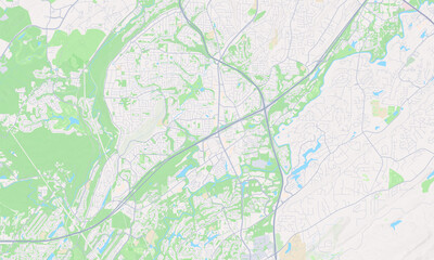 Obraz premium Hoover Alabama map