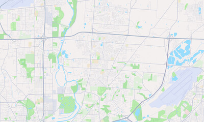 Fototapeta premium Huber Heights Ohio map