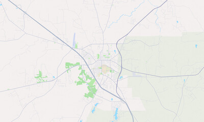 Obraz premium Huntsville Texas map