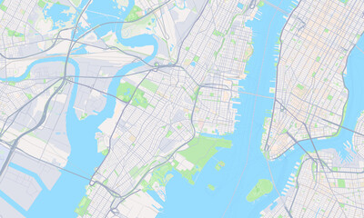Obraz premium Jersey City New Jersey map