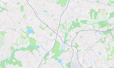 Naklejka premium Johns Creek Georgia map