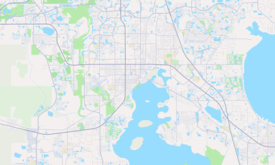 Naklejka premium Kissimmee Florida map