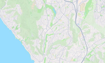 Fototapeta premium Laguna Niguel California map