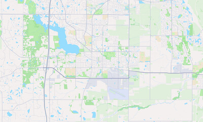 Obraz premium Lakeville Minnesota map