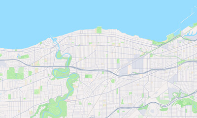 Naklejka premium Lakewood Ohio map
