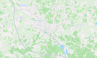 Obraz premium Lancaster Ohio map