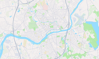 Obraz premium Lawrence Massachusetts map