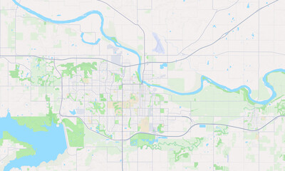 Obraz premium Lawrence Kansas map