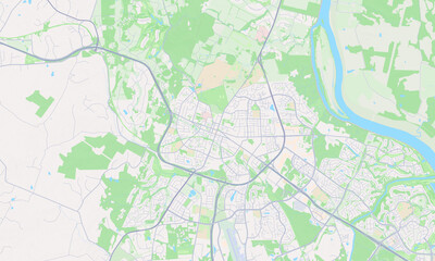 Fototapeta premium Leesburg Virginia map
