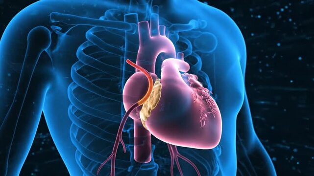 3D medical visualization of coronary artery disease and heart ischemia