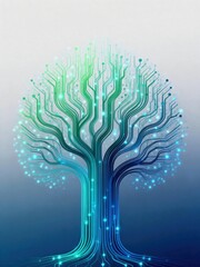 The technological tree composed of circuit board circuits