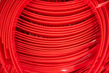Display of Finished Red Coil Products Processed by Jitie Factory