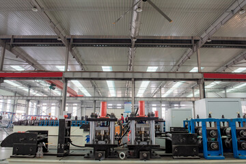 Panoramic view of modern production workshop in Machinery & Iron Factory