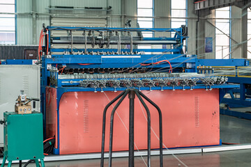 Close-up of Precision Forming Processing Equipment in the Machinery & Iron Factory Workshop