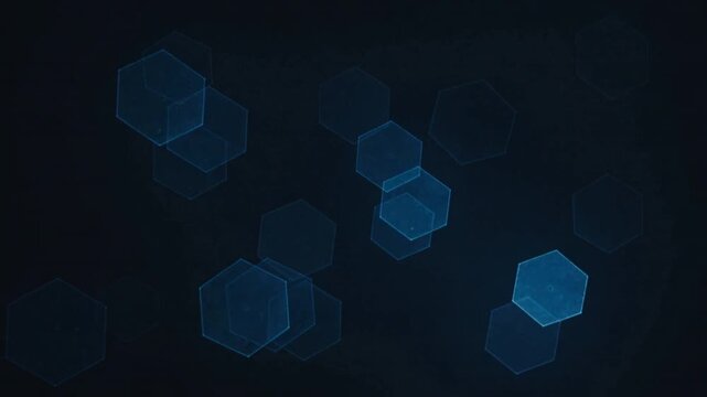 Sparse hexagonal light reflection overlay with soft brightness pulsing