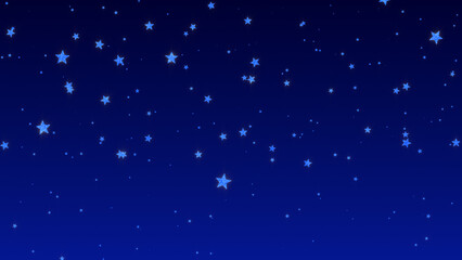 Obraz premium night sky shiny stars glittering on blue , twinkle stars good night fairy tale and lullaby social media background