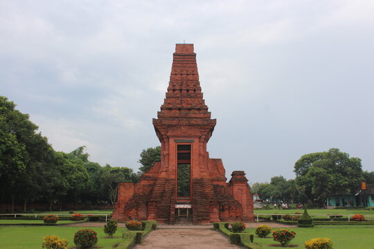 Historic Bajang Ratu Temple Gateway in East Java