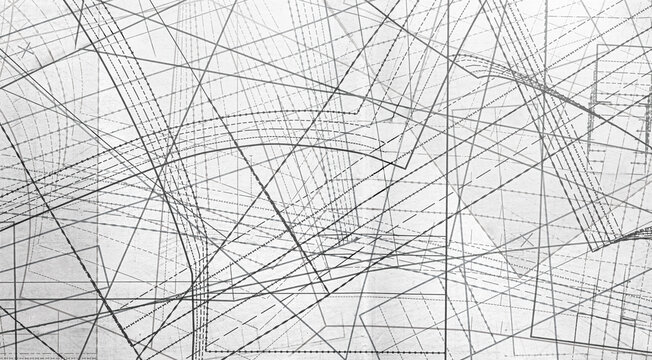 Sewing pattern lines creating abstract design background