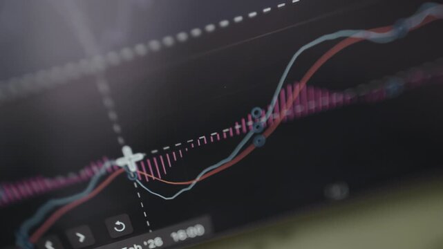 Digital interface for data analysis for financial markets, MACD indicator