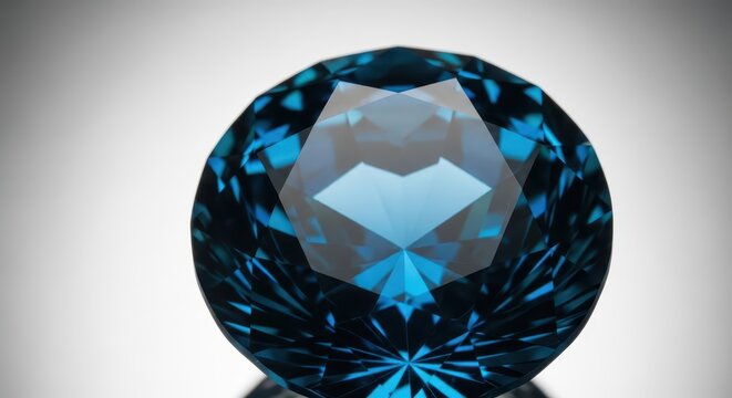 Macro photograph of a flawlessly cut, richly colored precious jewel showcasing exceptional clarity, brilliance, and intricate facets, ruby, emerald, flawless