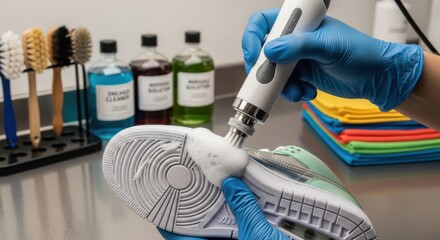 Professional Sneaker Cleaning and Restoration Service Process