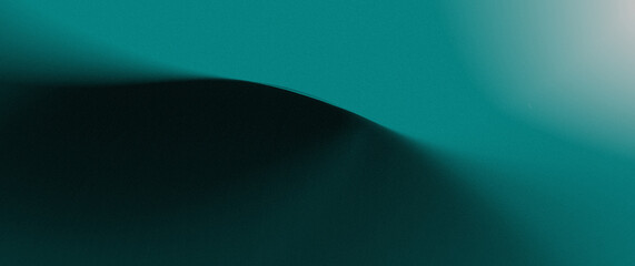 teal blue-green gradient design brimming with sophistication and modern technology, silhouetted shapes, and a fine grainy texture.
