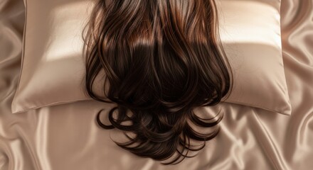 Shiny Healthy Hair on Luxury Mulberry Silk Pillowcase for Hair Care