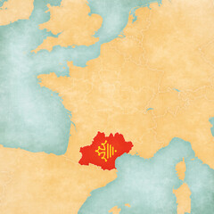 Map of France - Occitania