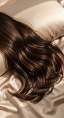Shiny Healthy Hair on Luxury Mulberry Silk Pillowcase for Hair Care