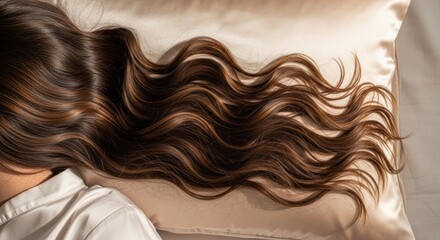 Shiny Healthy Hair on Luxury Mulberry Silk Pillowcase for Hair Care