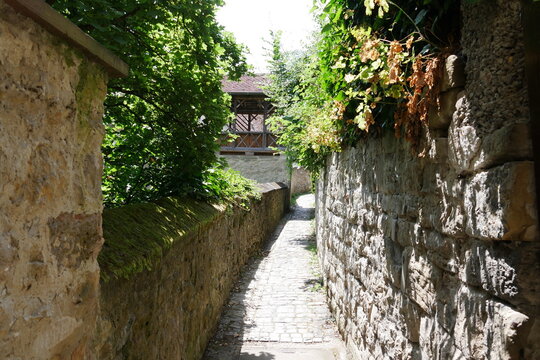 Historischer Mauergang in Waiblingen an der Stadtmauer