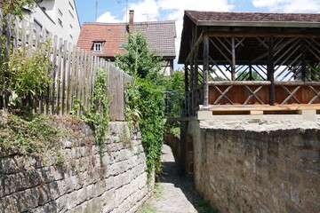 Historischer Mauergang in Waiblingen an der Stadtmauer