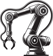 Industrial robotic arm with mechanical claw
