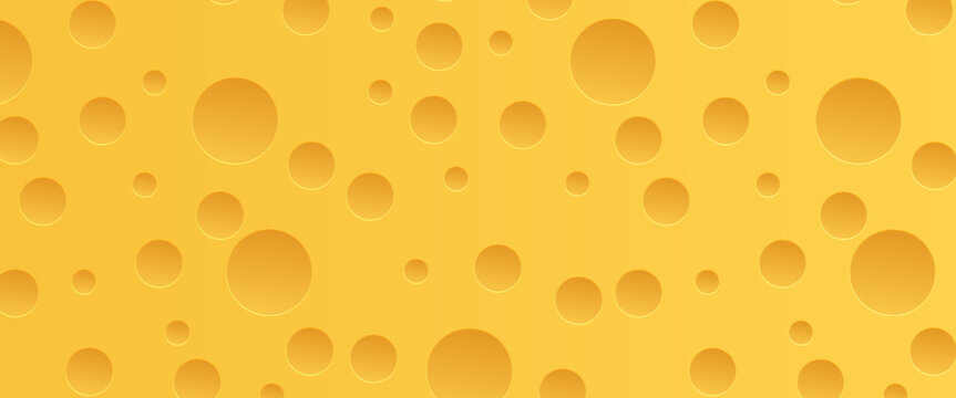 seamless vector background of cheese. cheese pattern. yellow background.
