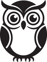 Stylized owl icon design