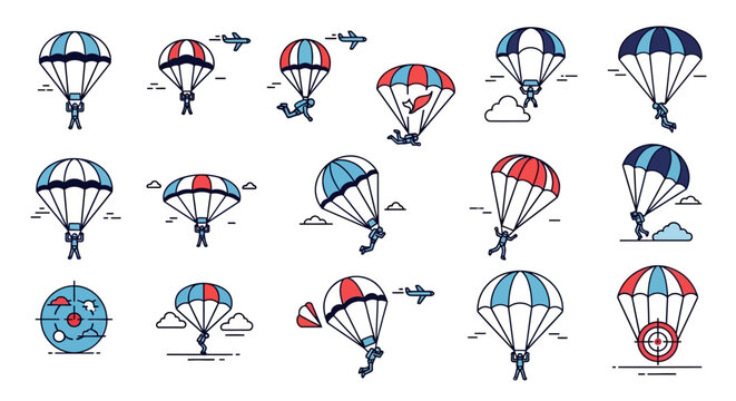 Parachuting Icons: Skydiving Sport and Recreation