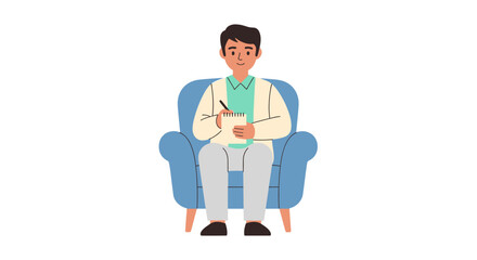 Psychologist offering therapy and support to patients in a comfortable setting